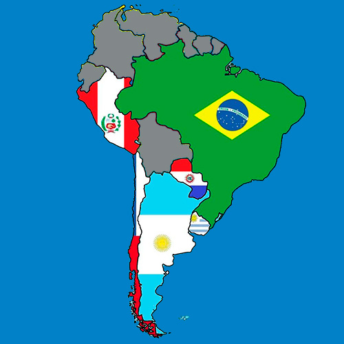 América do Sul (6 países)